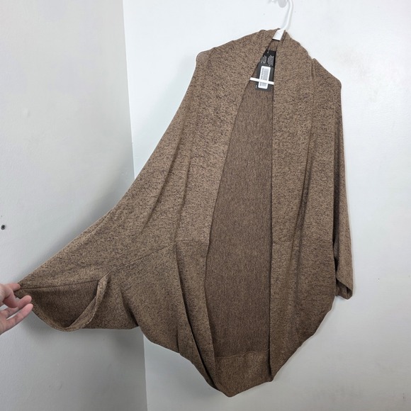 Harve Benard Sweaters - Harve‎ Benard Brown Oversized Neutral Lagenlook Stretchy Comfy Shawl One Size